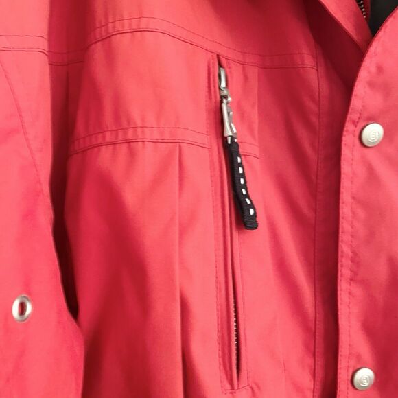 Bogner Winter Ski Red Bomber Snowboard Zipper Pocket Jacket Men's Sz 46 Vintage - Picture 4 of 16